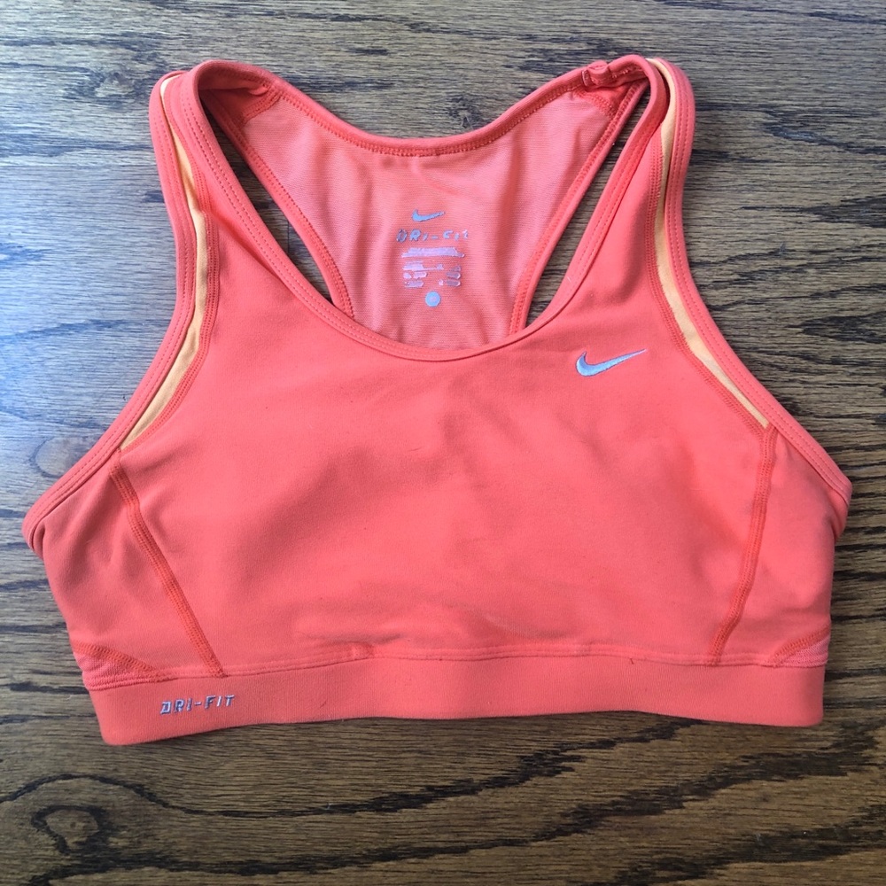 Nike Dri-Fit Sports Bra - Orange - Medium